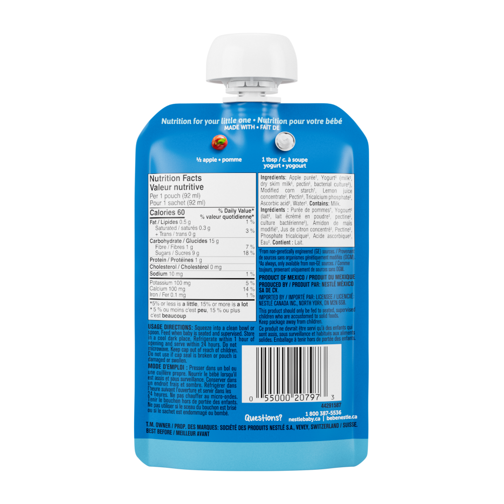 GERBER® Manzana y Yogurt