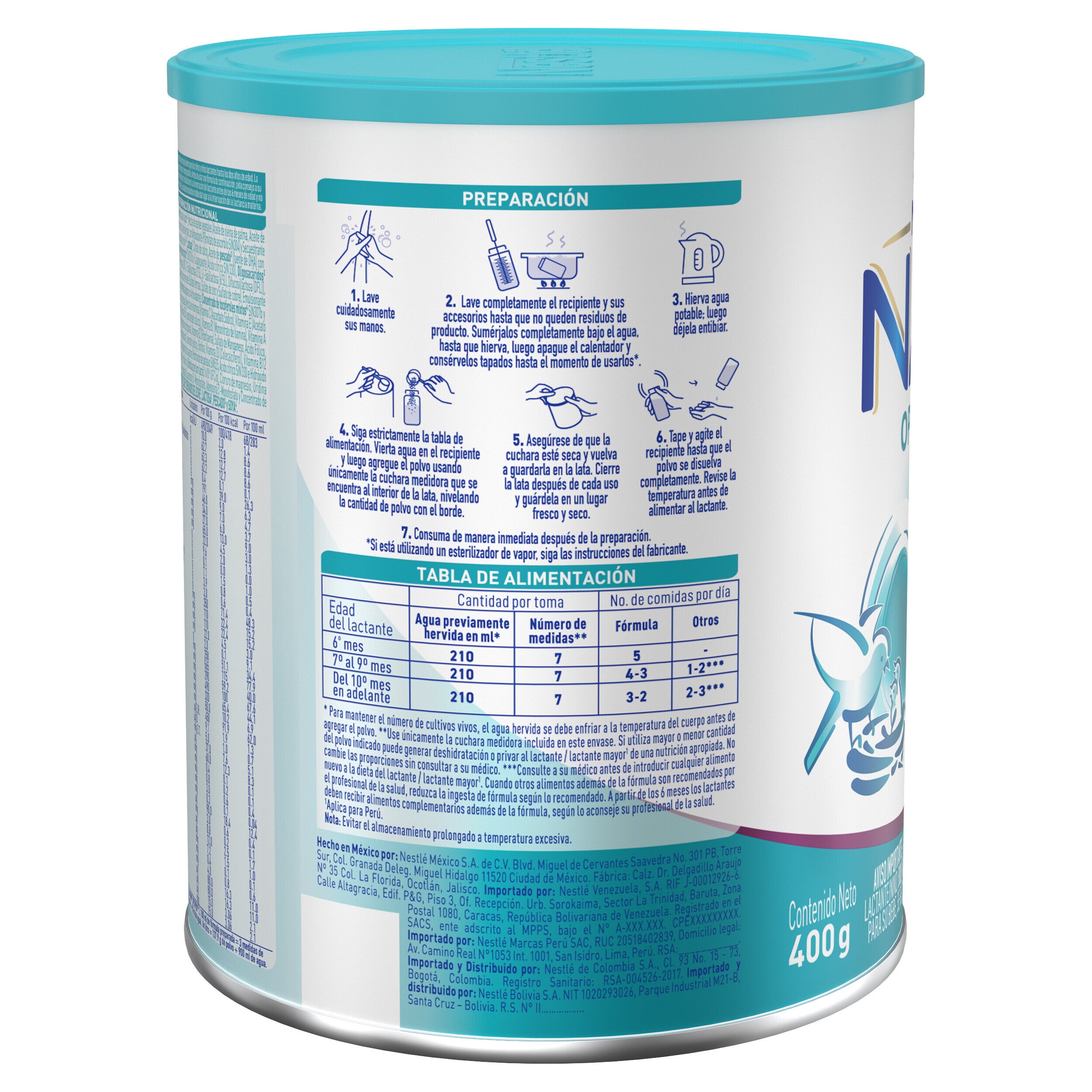 NAN® Optipro® 2 Fórmula Infantil de continuación de 6 a 24 meses