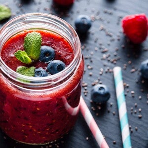 Smoothie de frutos rojos