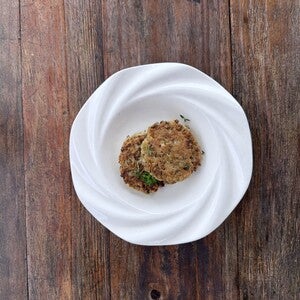 Bolitas de arroz y lentejas