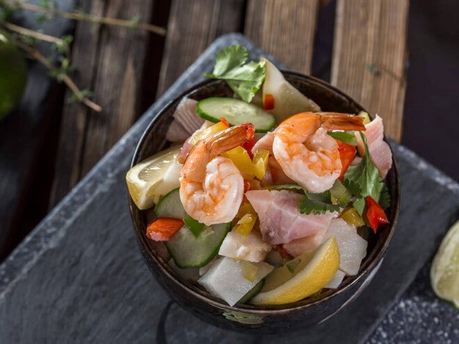 Ceviche Tropical con Surimi
