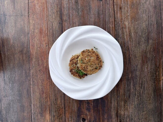 Bolitas de arroz y lentejas