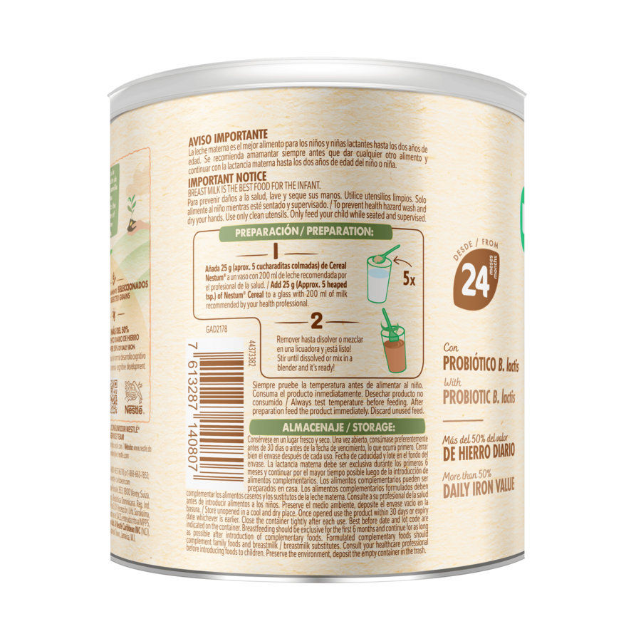 Cereal Infantil NESTUM® Chocolate